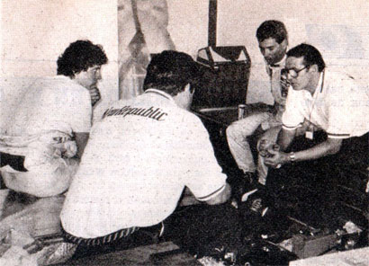 Formula 1. Brasil 1988. Oscar Larrauri. Eurobrun