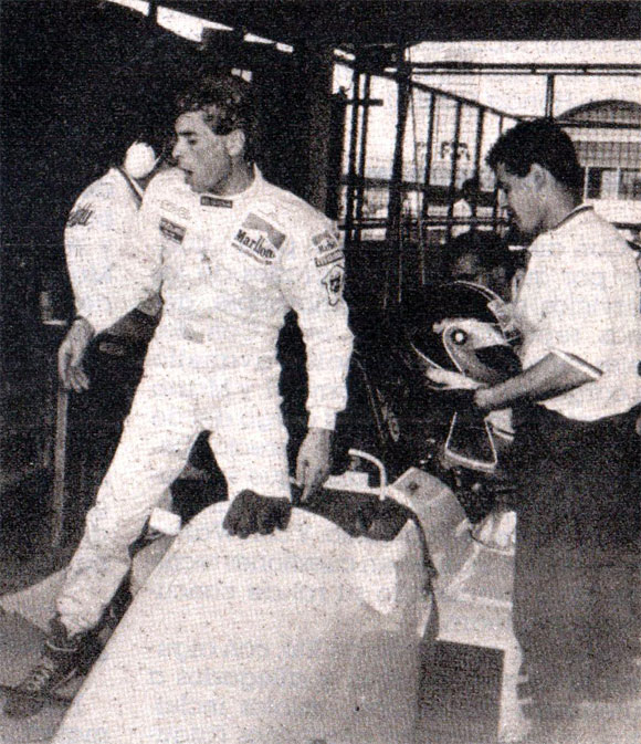 Formula 1. Brasil 1988. Oscar Larrauri. Eurobrun