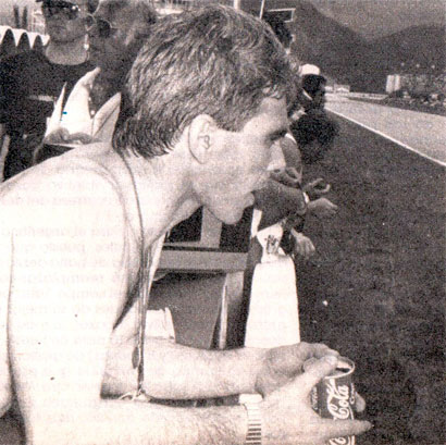 Formula 1. Brasil 1988. Oscar Larrauri. Eurobrun