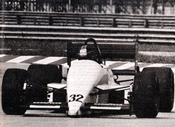 Formula 1. Brasil 1988. Oscar Larrauri. Eurobrun